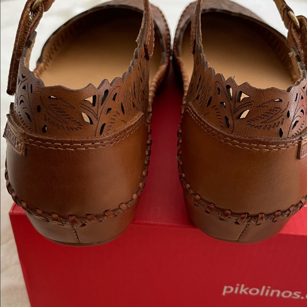PIKOLINOS Women's Tan Cutout Flats, Size 37 (6.5/7) - Picture 12 of 13